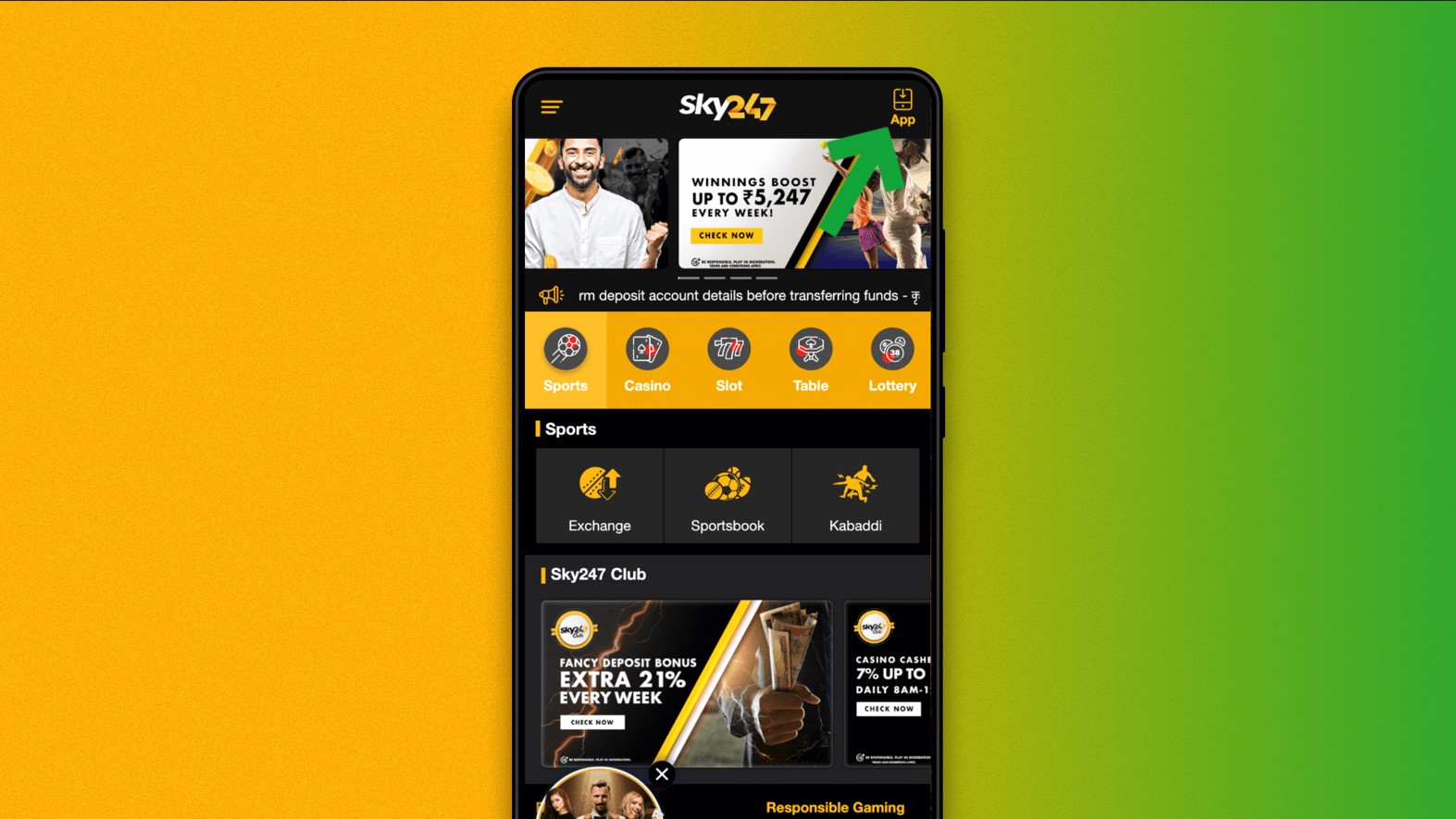 Sky247 mobile app review: India's top betting platform