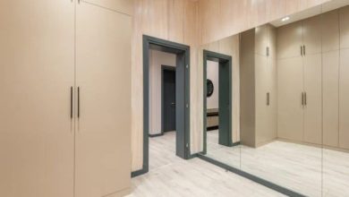Using Sliding Wardrobe Doors to Hide Clutter